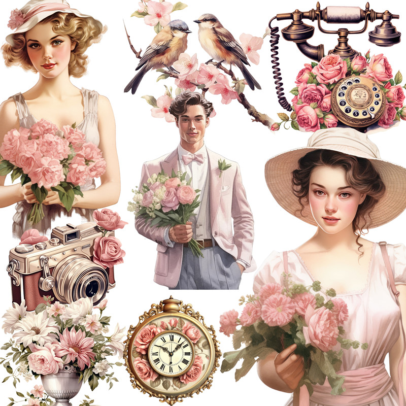 Kids Toys Vintage - Adesivos vintage artesanato e scrapbooking adesivos