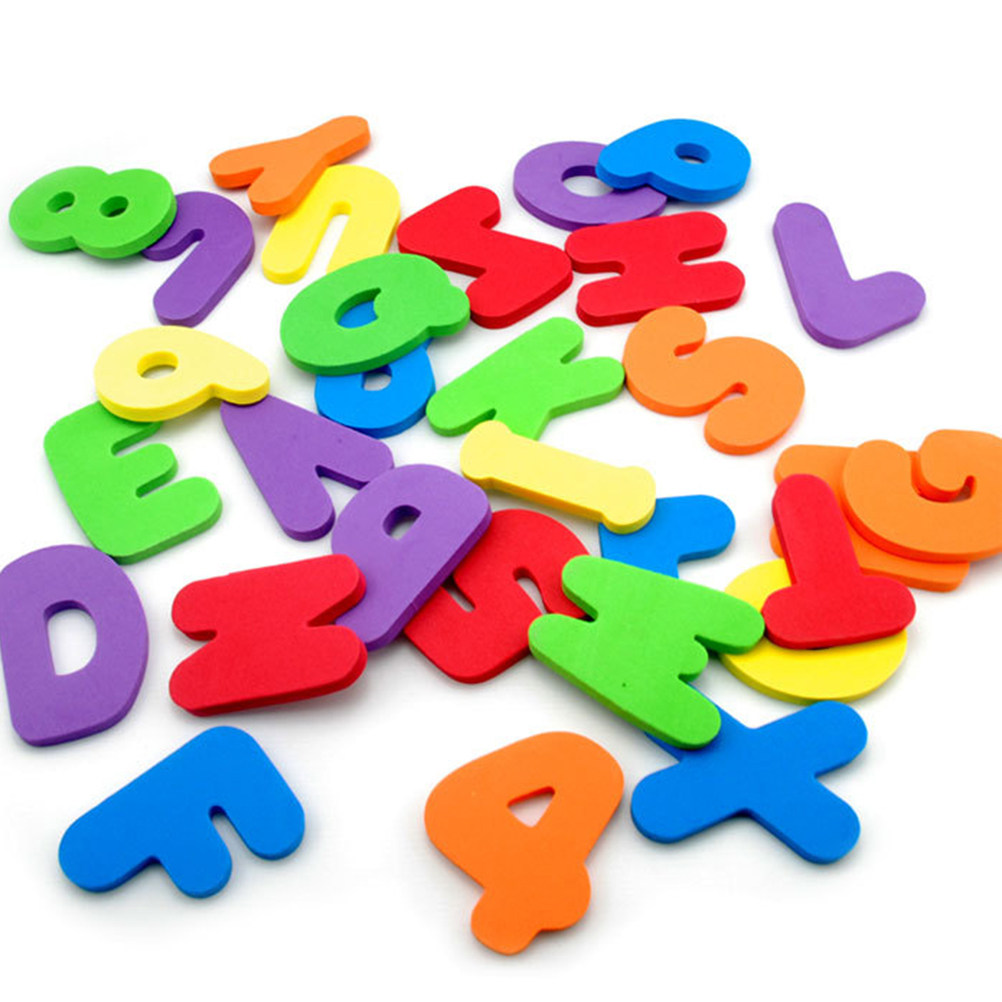 Bath Letter Number Foam - 36 Peças de Brinquedos para Banho