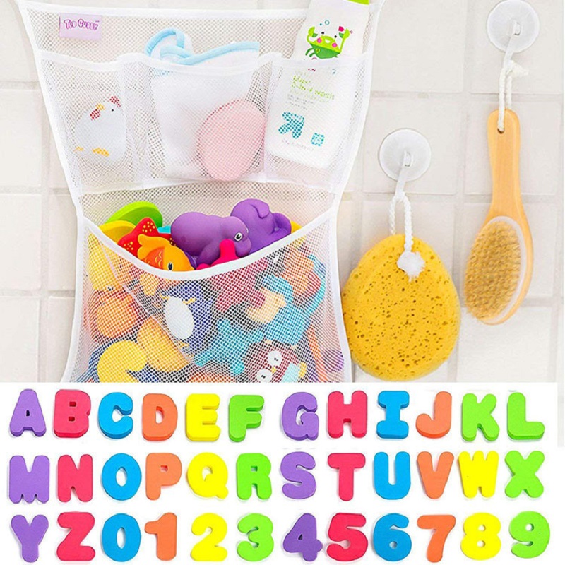 Bath Letter Number Foam - Quebra-cabeças de eva para crianças, brinquedo