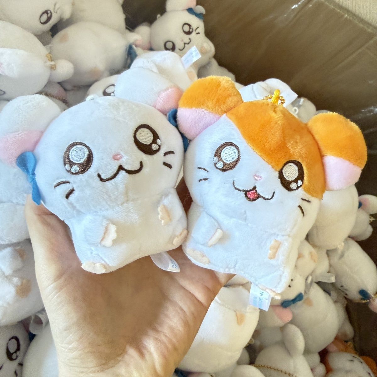 Kids Toys Boys - Chaveiro de Pelúcia Fofo Hamtaro Bijou