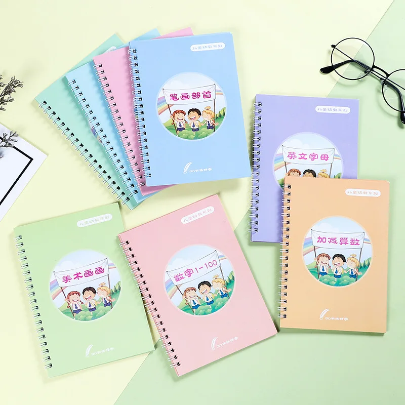 Kids Toys Now - 8 pçs números reutilizáveis copybook desenho