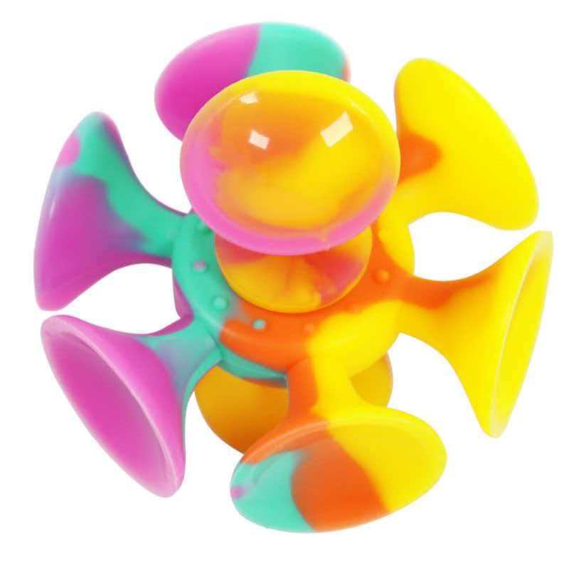 Kids Toys Unique - Fidget Spinner de Silicone com Ventosa