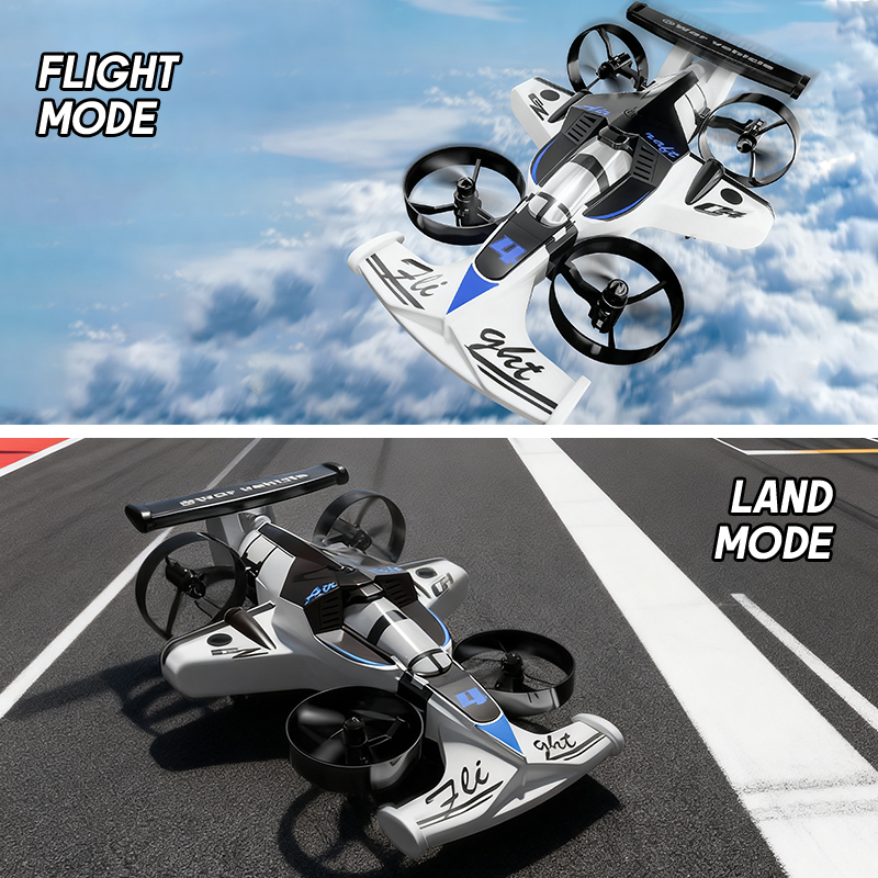 Kids Toys Drone - 2 em 1 mini drone ar-chão