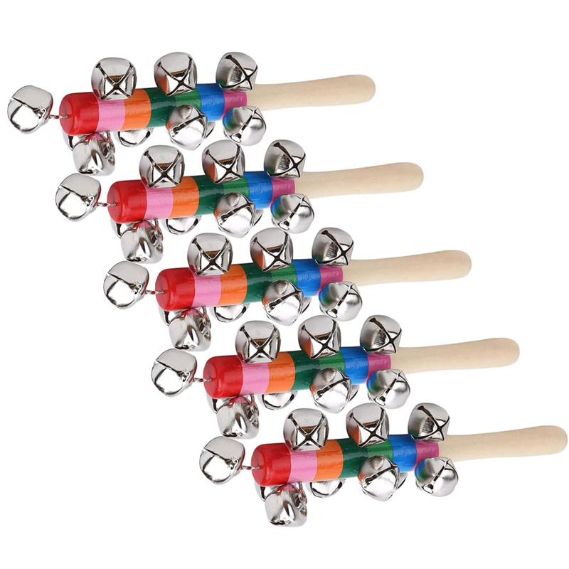 5 pçs de madeira jingle mão si - Kids Toys Xylophone avaliação e preço