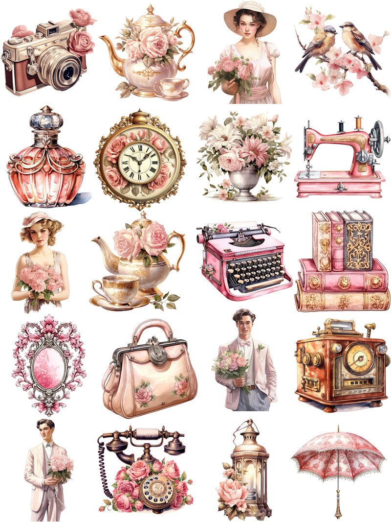 Adesivos vintage artesanato e  - Kids Toys Vintage avaliação e preço