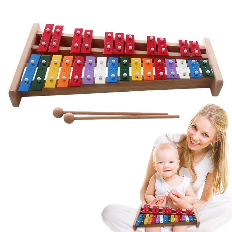27 nota xilofone mão sino colo - Kids Toys Xylophone avaliação e preço