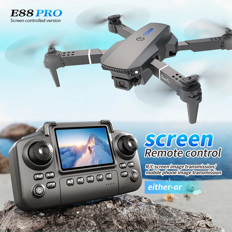 Profissional e88 pro drone com - Kids Toys Drone avaliação e preço