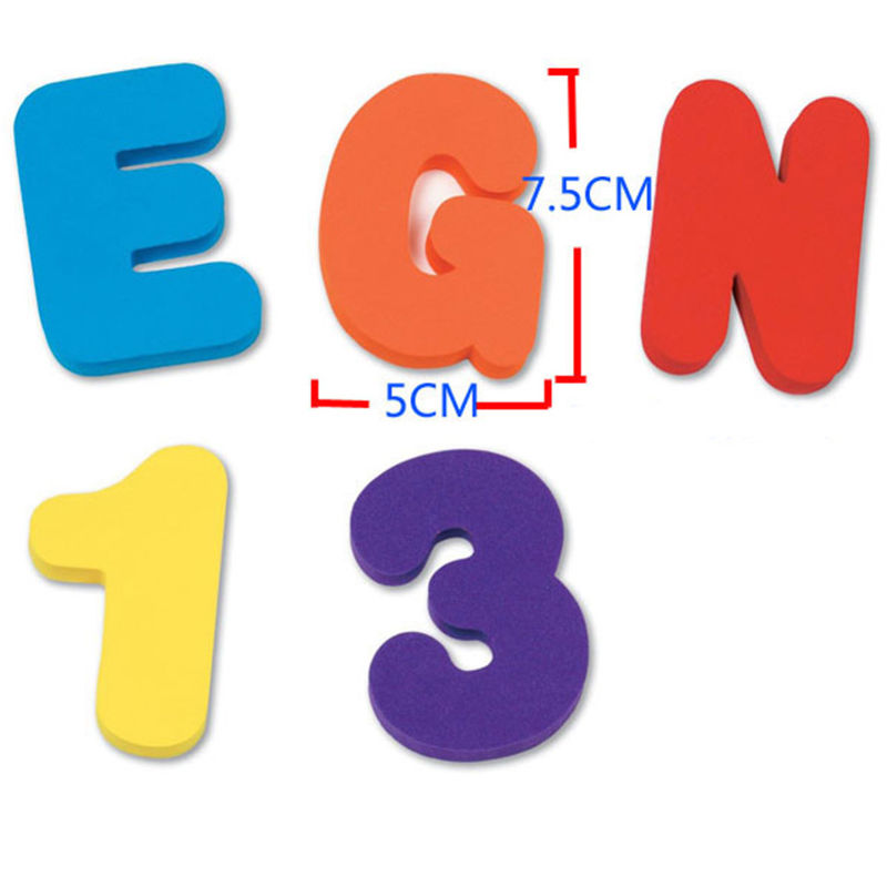 Brinquedo de espuma com letras - Bath Letter Number Foam avaliação e preço