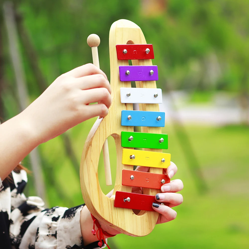 Xilofone com Martelo de Madeir - Kids Toys Xylophone avaliação e preço