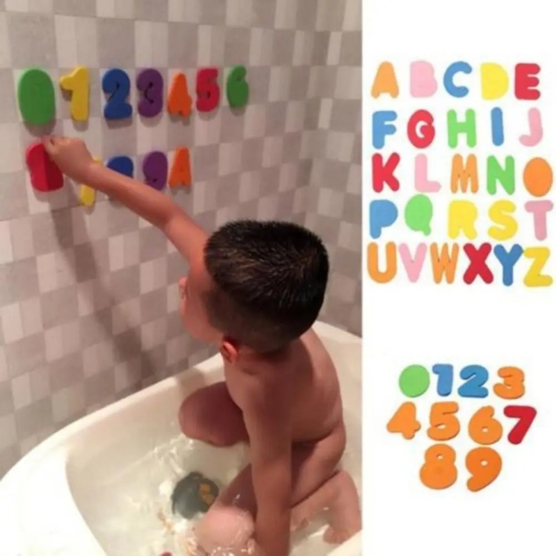Brinquedos de Banho Flutuantes - Bath Letter Number Foam avaliação e preço