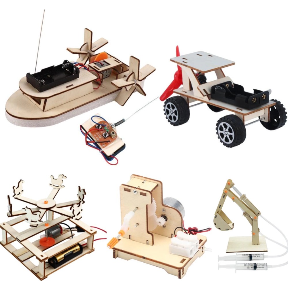 DIY Wooden Boat Model Science  - Science Experiment Kit avaliação e preço