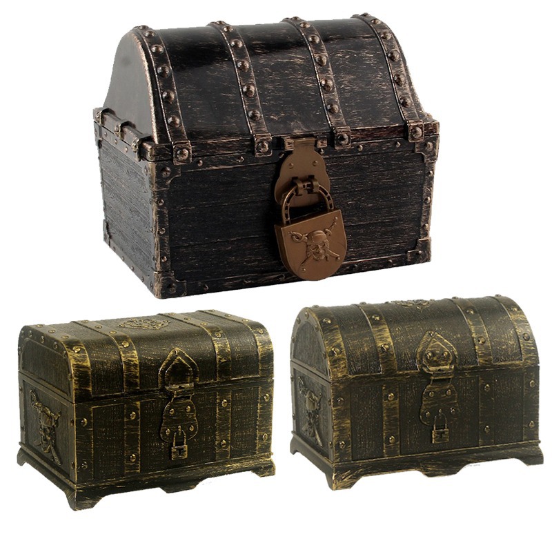 Baú de tesouro pirata decoraçã - Kids Toys Vintage avaliação e preço