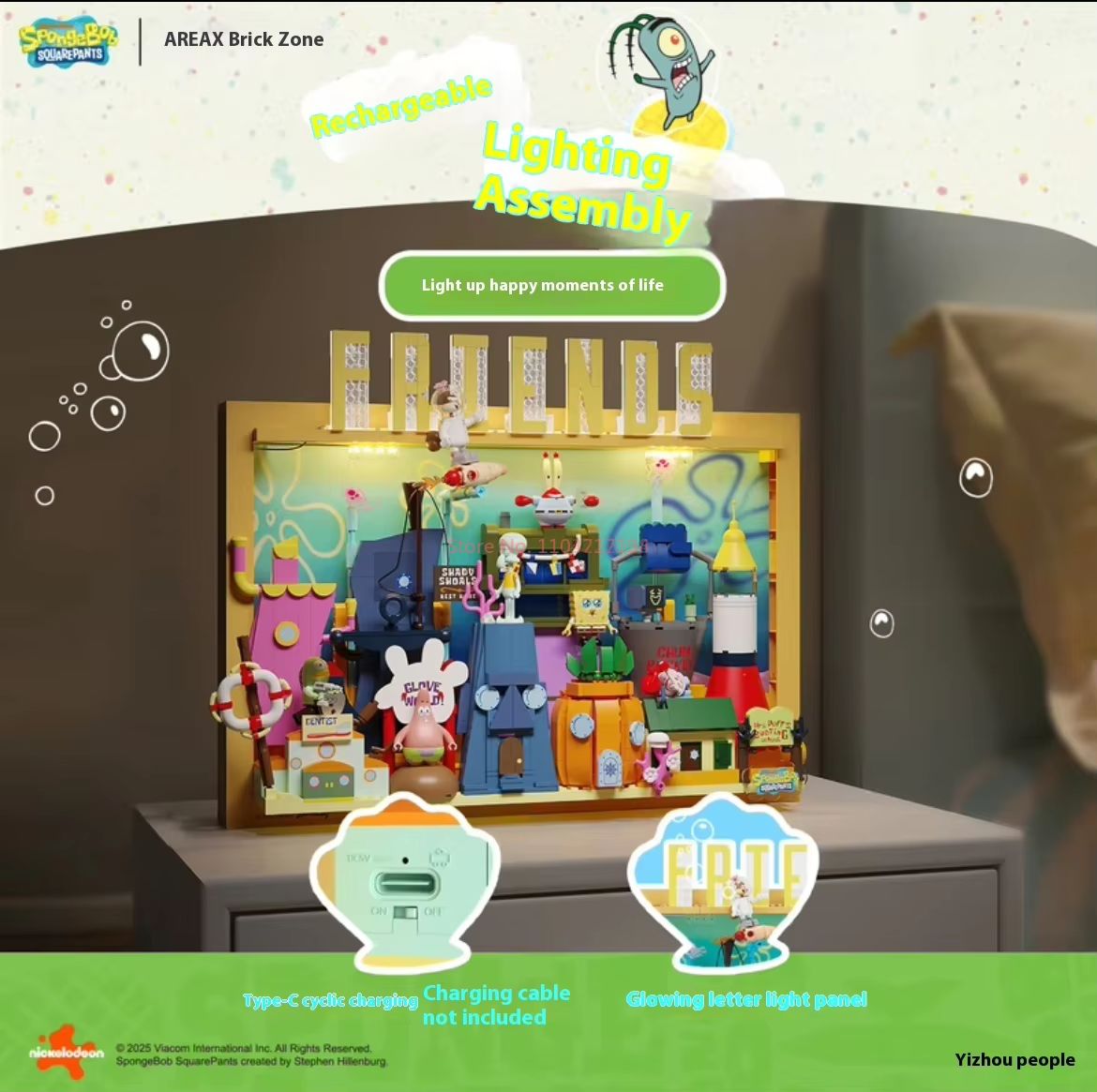 Área oficial-x bob esponja cal - Kids Xbox Toys avaliação e preço