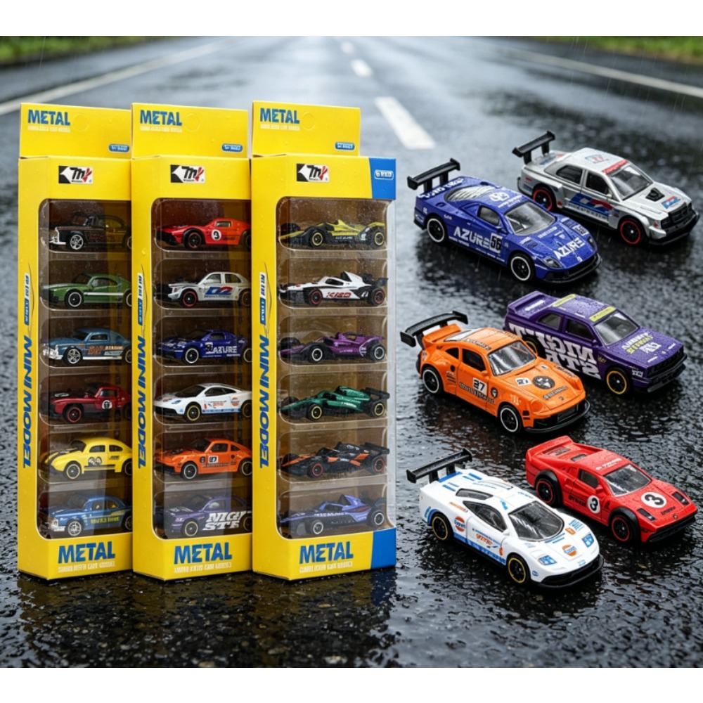 Conjunto de 6 carros de corrid - Kids Toys Amazon avaliação e preço