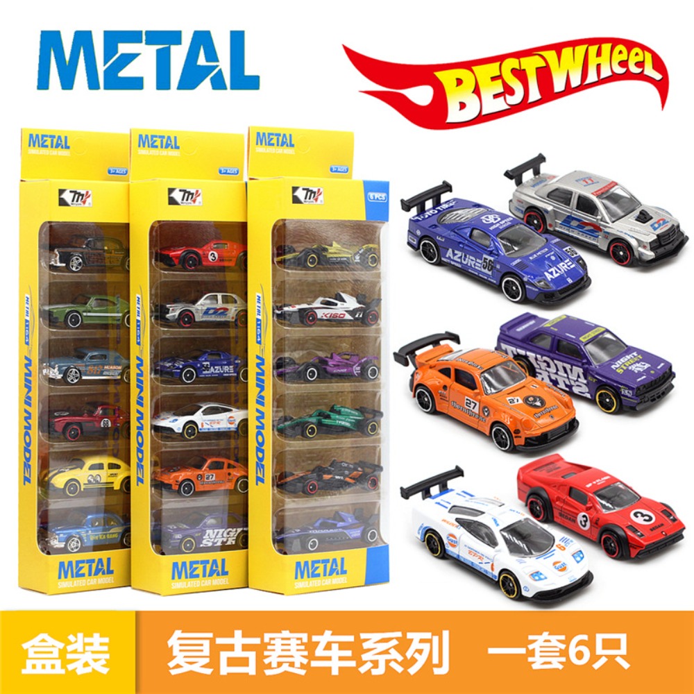 Conjunto de 6 carros de corrid - Kids Toys Amazon avaliação e preço